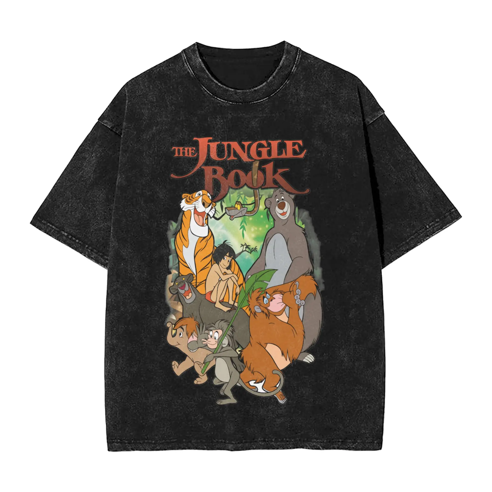 The Jungles Books T Shirts for Men Cotton Creative T-Shirts Round Collar  Tees Short Sleeve Clothing Plus Size