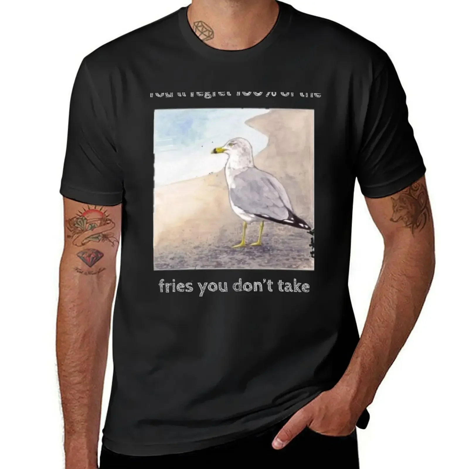 The wisdom of a seagull T-Shirt quick drying sublime blacks cotton graphic tees t shirts for men pack