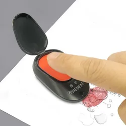 Clear Stamping Mini Fingerprint Ink Pad Quick-dry for Notary Pocket Finger Signature Inkpad Anti-Fake Finger Printing