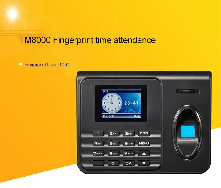 Android System Fingerprint RFID Card Time Attendance Terminal Support 3G and Sending Message to mobile phone (GT368)