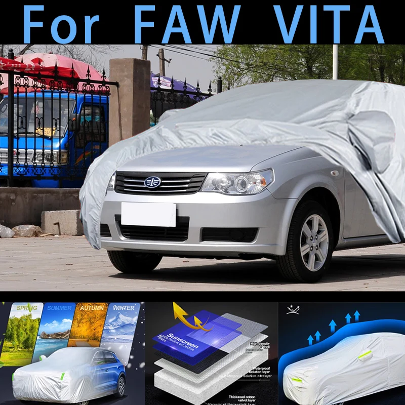 

For FAW VITA Outdoor Protection Full Car Covers Snow Cover Sunshade Waterproof Dustproof Exterior Car cover protection