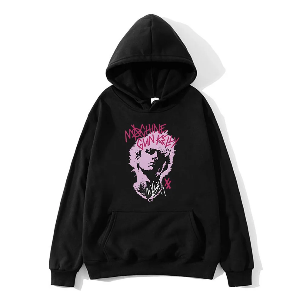 Mgk Hoodies With Long Sleeve XX EST Until I Die Rapper Machine Gun Kelly Printing Hooded Sweatshirts Sweatshirt Style Clothing