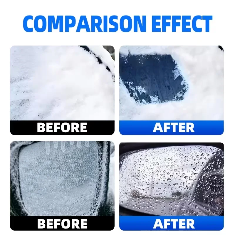 KJM Fast-Acting Refrigerator Defrost Spray 50ml Ice Melt Remover Multi-Purpose for All Freezer Conditions Car Ice Removal