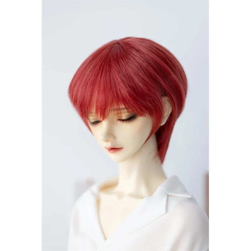 

Short Hair Doll Wig Spot Inventory Wolf Tail Daily Handsome BJD/SD/DD 1/4 1/3 High Temperature Silk Girls Boys Doll Accessories