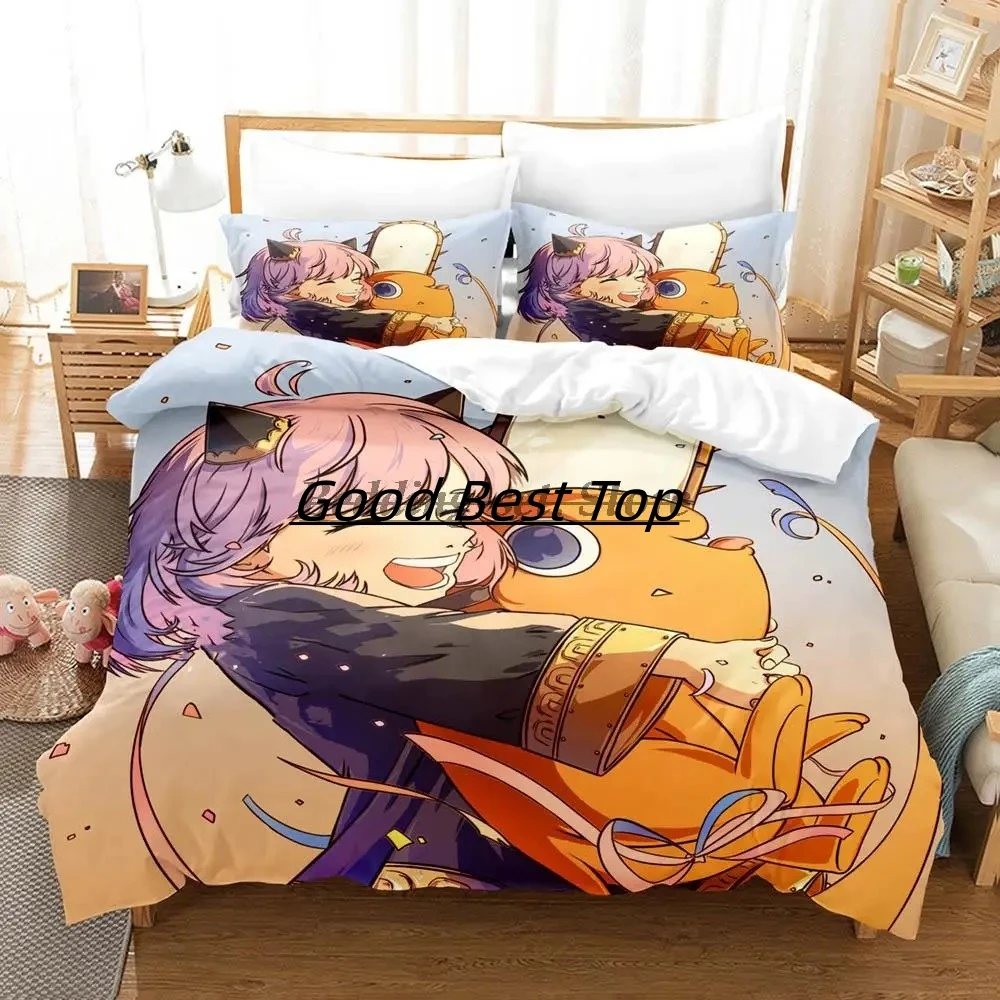 

2023 Chainsaw Man Pochita Bedding Set Single Twin Full Queen King Size Bed Set Aldult Kid Bedroom Duvetcover Sets SPY×FAMILY