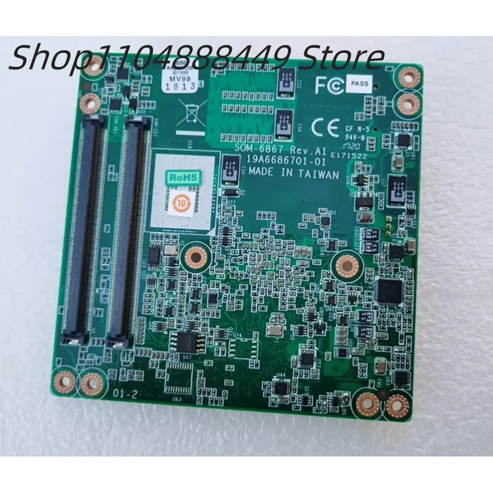 

SOM-6867 REV.A1 Industrial control motherboard SOM6867AC1602E-T