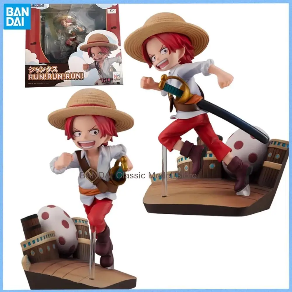 BANDAI MegaHouse GEM Original ONE PIECE Shanks Run! ¡Corre! ¡Corre! Figura de acción exclusiva de Crunchyroll número 15 para coleccionistas