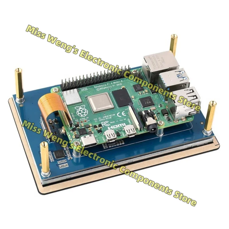 Raspberry Pi 5/4B/3B+ DSI communication with optional IPS/TFT display screen 5inch DSI LCD 5inch DSI LCD(B) 5inch DSI LCD(C)