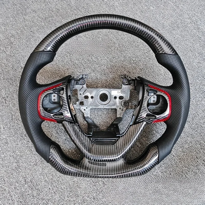 Suitable for Honda Buwei RP5 Auto Parts Flat Chassis Customized Carbon Fiber Leather Sports Steering Wheel