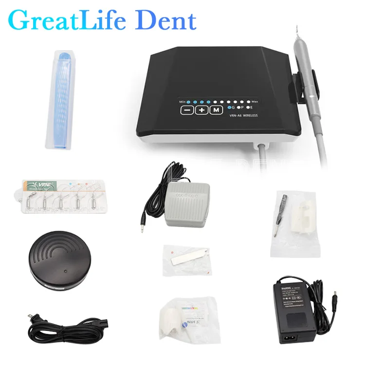 GreatLife Dent VRN-A5 Dental Ultrasonic Scaler Cleansing Machine Removes Tartar with Led Light Teeth Cleaning Dentist Clinic