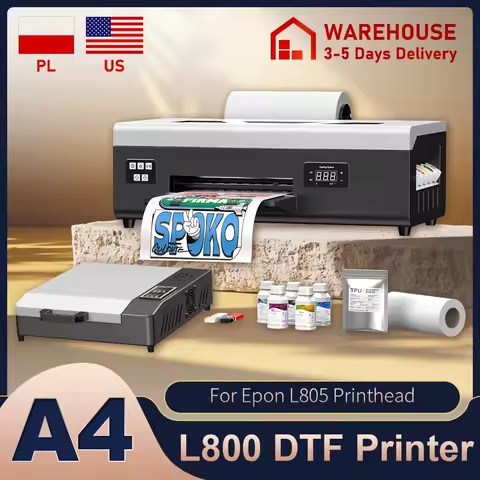 A4 DTF Printer For Epson L805 Impressora A4 Direct to Film Printing Machine A4 DTF Printer For T-Shirt Hoodies Shoes A4 DTF