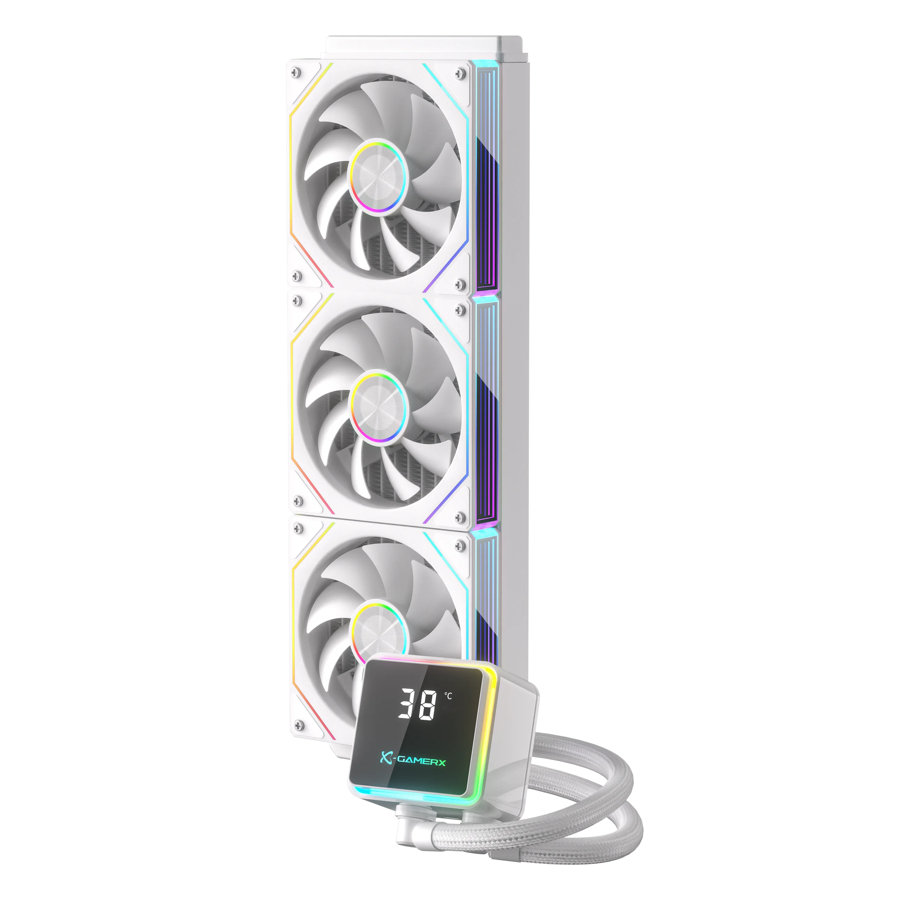 

X-GAMERX M240 M360 ARGB Динамическая синхронизация света Тепловизионный дисплей Встроенный радиатор водяного охлаждения