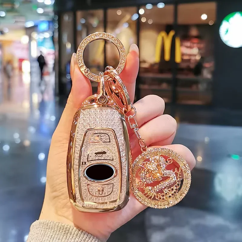 

Suitable for Subaru Keycase Forester Wagon XV Outback BRZ Keycover Key shell Keychain Car Buckle Bag Female Sparkling Car Key