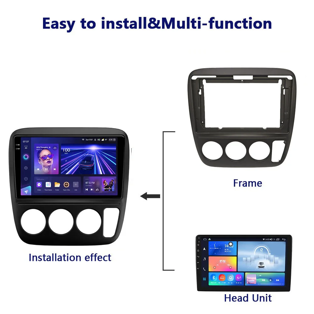 مناسب للوحة تعديل إطار الملاحة Honda CRV وHonda Android لعام 1998 فقط لا يشمل الإطار البطارية