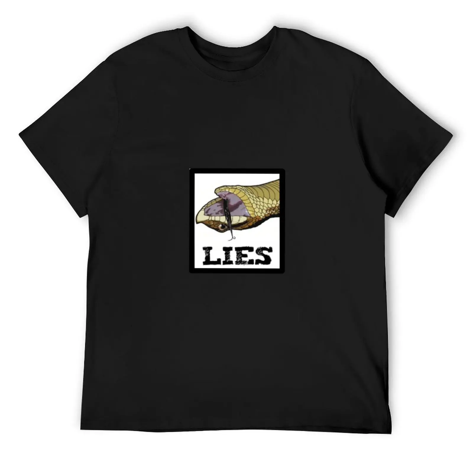 Hognose - LIES T-Shirt hippie clothes sports fans quick drying T-shirts for men cotton