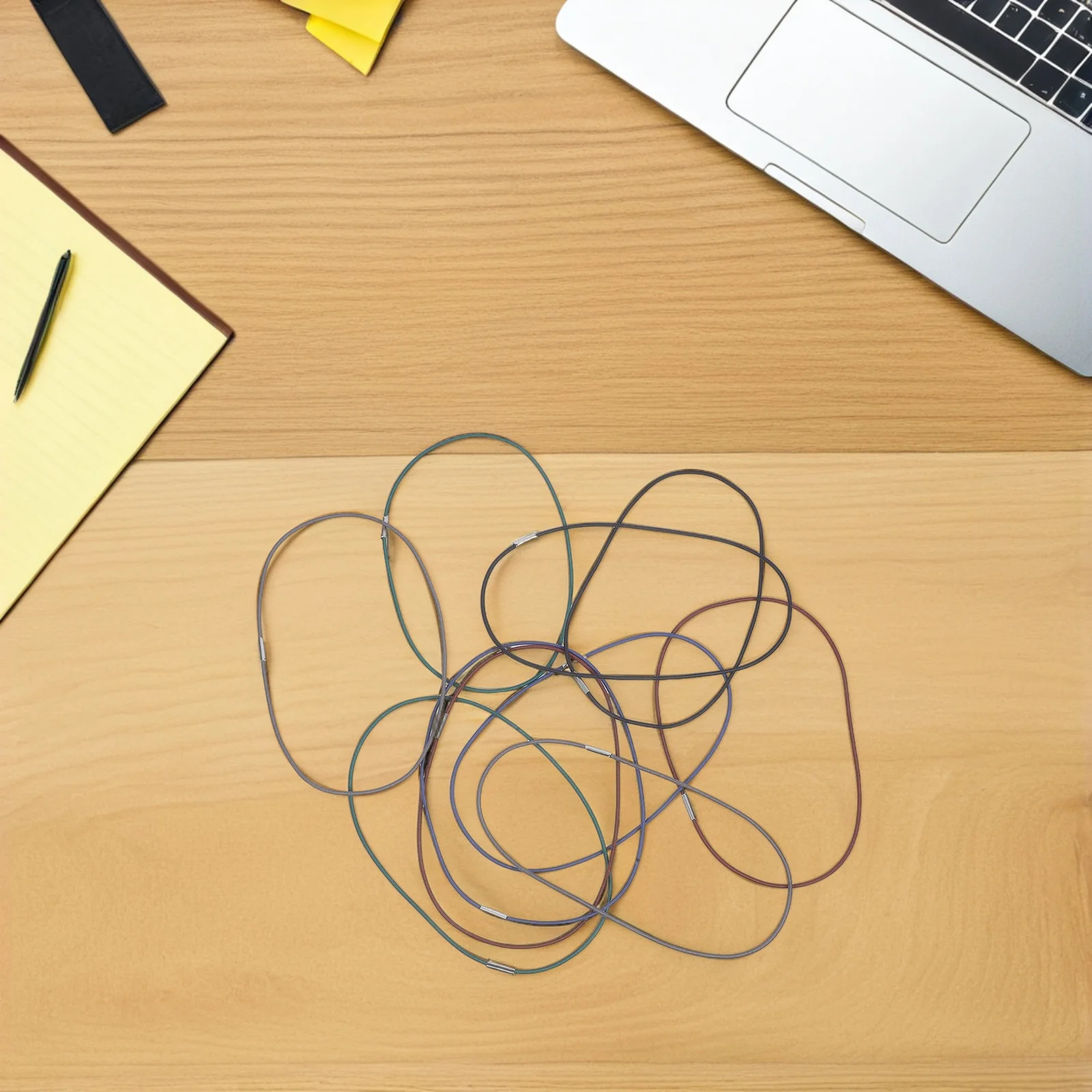 10 قطع من أشرطة الملاحظات المرنة القابلة للتعديل من النايلون المطاطي للمجلات والمخططين والمذكرات والمسافرين #3