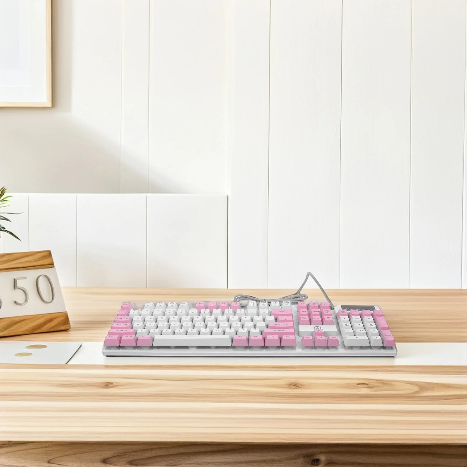 

104 Keys Rgb Mechanical Gaming Keyboard Full Size USB Keyboard Long Lasting Durable Backlit Gaming Accessories