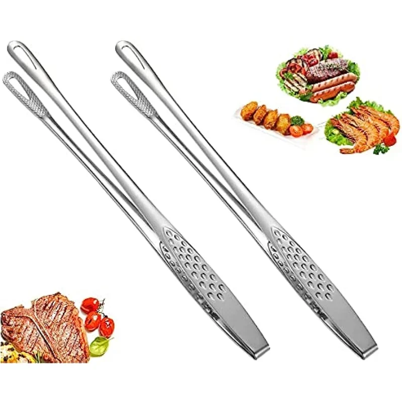 

Stainless Steel Food Tongs Japanese Style Multifunction Cooking Tongs Kitchen Serving Tong Barbecue Clamp for Grill Steak Fried