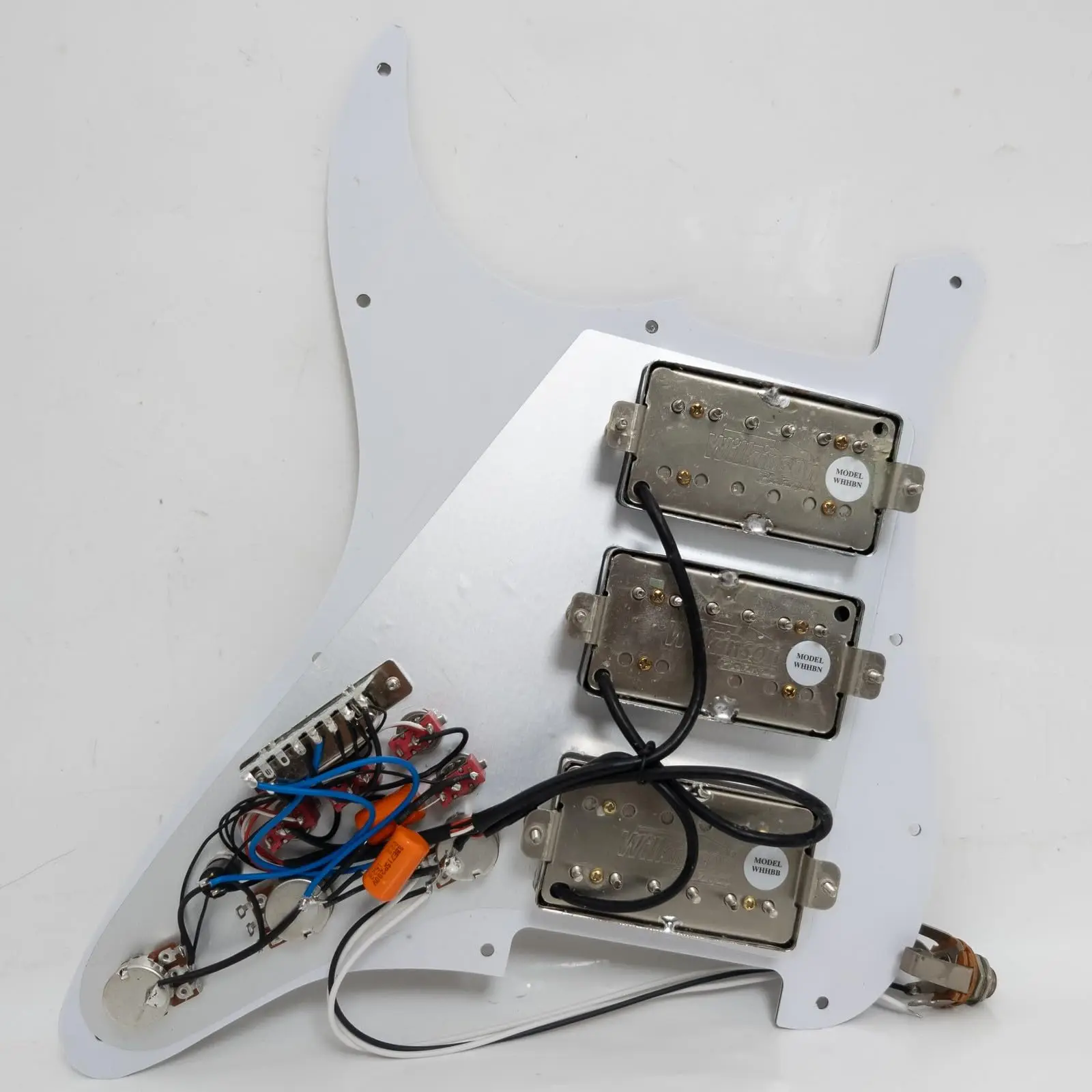 HHH Loaded Pickguard Prewired Alnico 5 Humbucker Pickup Set Coil Split Wiring Harness for ST Style Guitar
