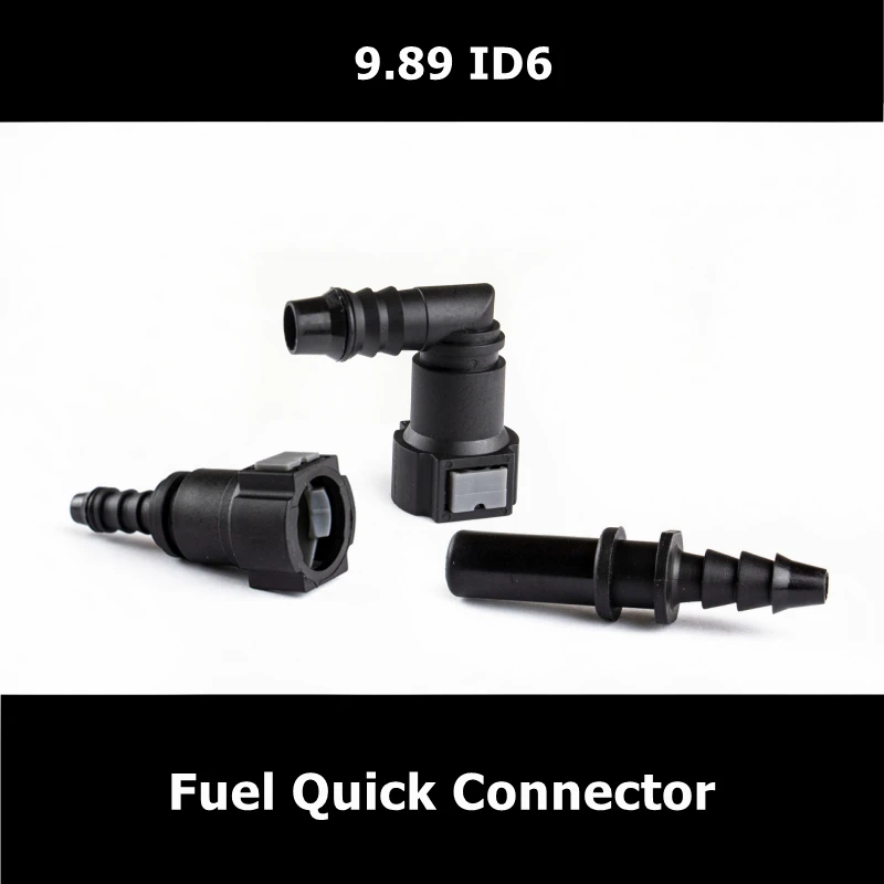 9.89 ID 6 Curved Fuel Line Quick Connector Auto Parts Pipe Fittings Fuel Gasoline Filter Fitting Fuel Quick Connector