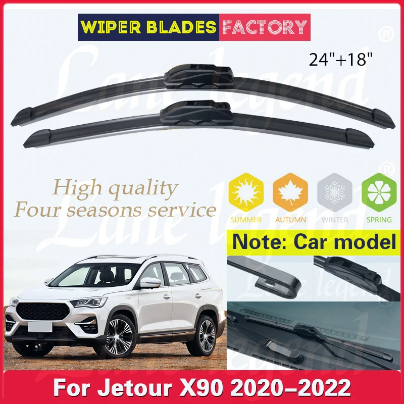 For Jetour X90 2020 2021 2022 Model Wiper Front Wiper Blades Windshield Windscreen Rubber Rain Brush Car Accessories 24