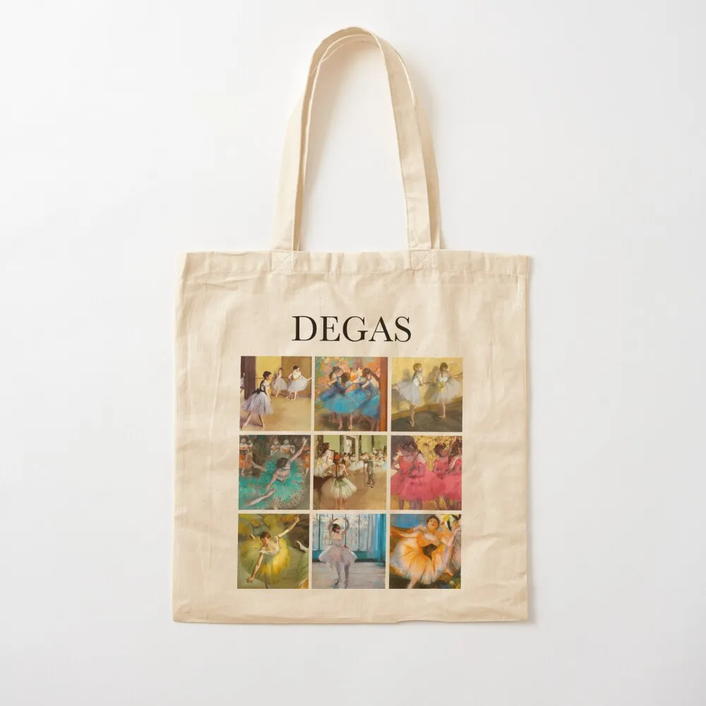 

Degas-коллаж, сумка-тоут, женские сумки, женские сумки 2025, многоразовые продуктовые сумки, женская Холщовая Сумка-тоут