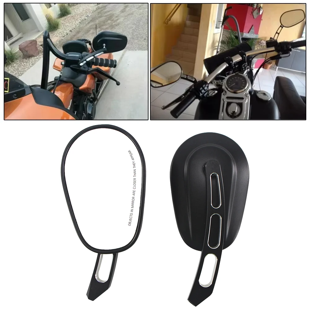 Espelhos retrovisores universais de 8mm para harley touring road king sportster xl883 1200 fatboy dyna softail fxdf flstf springer V-ROD