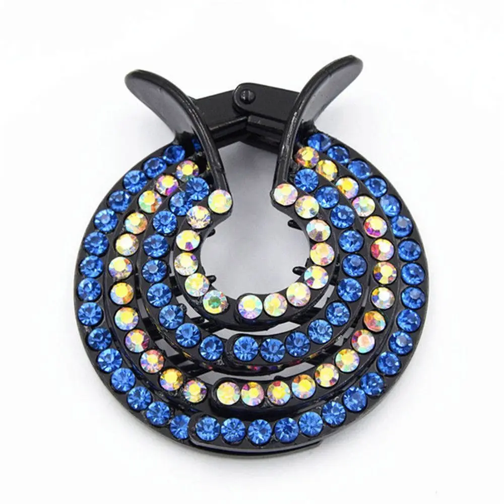 

Заколка-краб для волос с камнями, в форме птичьего гнезда, для хвоста, аксессуар для причесок, держатель для пучка, заколка-невидимка