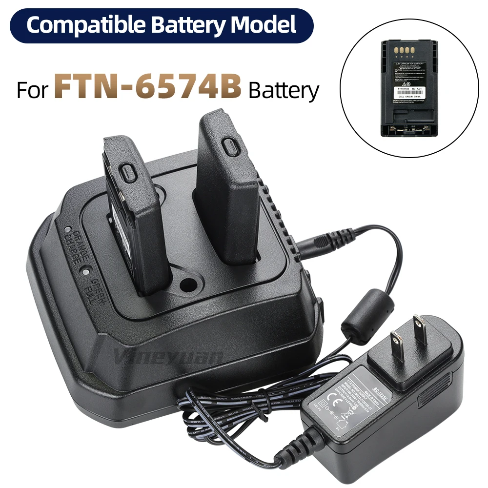 NEW Dual Pocket Battery Desktop Charger For Motorola Radios MTP850 MTP850S CEP400 MTP830S MTP850FUG MTP800 FTN6575A FTN6575B