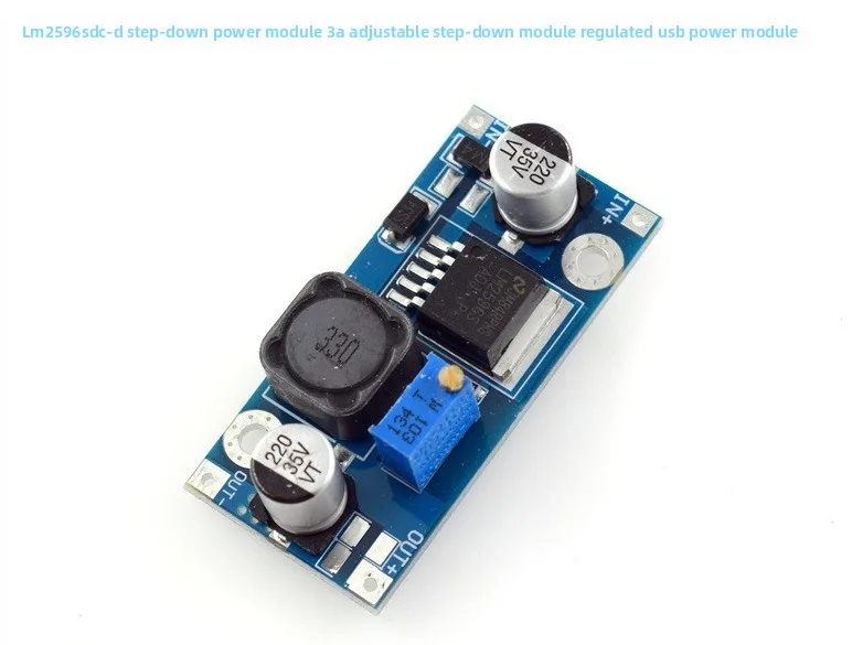 LM2596SDC-D Step-down power module with 3A adjustable output, stable voltage USB power module