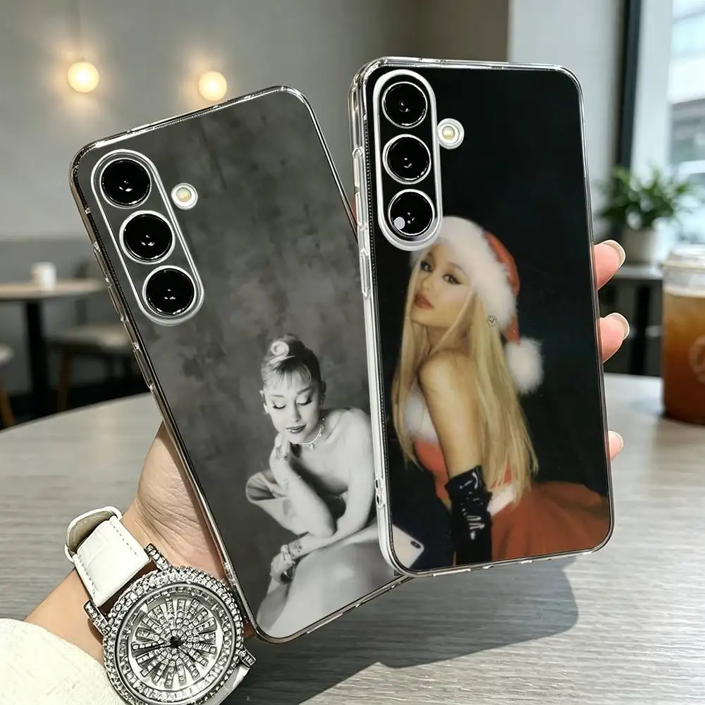 Ariana Grande  Transparent Phone Case For Samsung A20,21S,30,31,40,50,51,52,70,A71 Ultra Plus FE