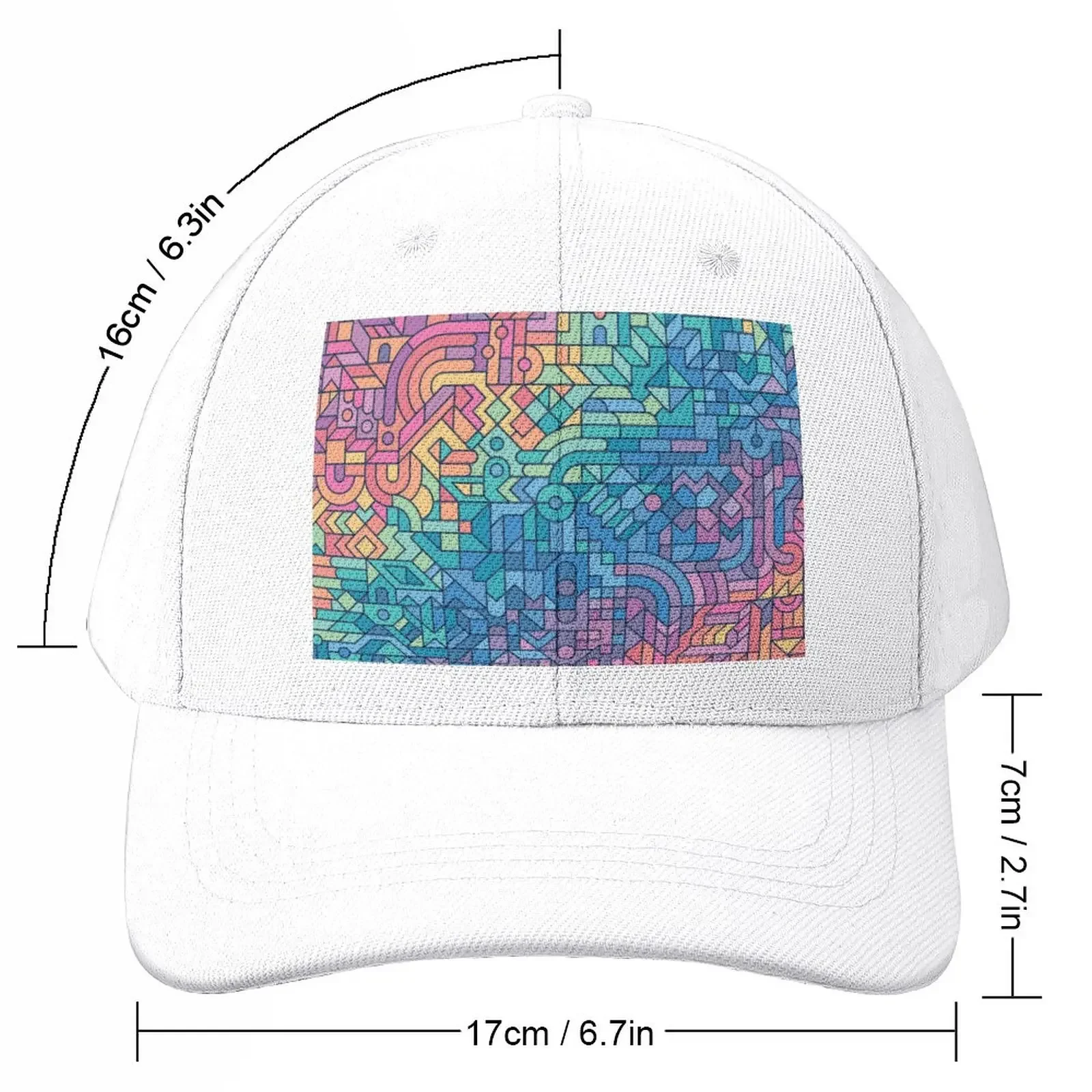 Colourful Chaos Baseball Cap Hats Sun Cap Golf Cap Luxury Brand Hat For Man Women'S