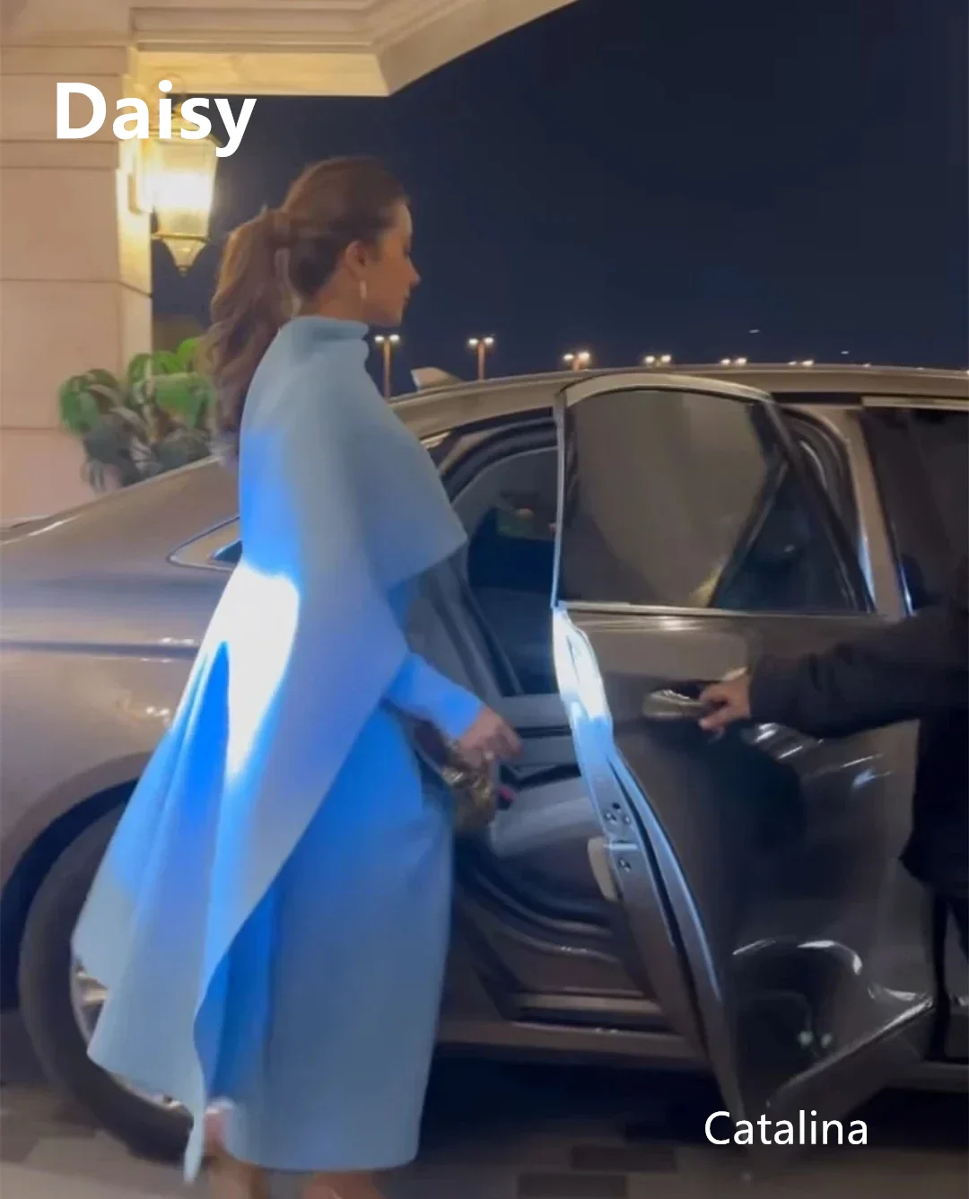 Blue Ankle Length Sheath Evening Dress Party Dresses Long Sleeves Prom Dress Saudi Arabia Formal Occasion Prom Gowns 2025 Women
