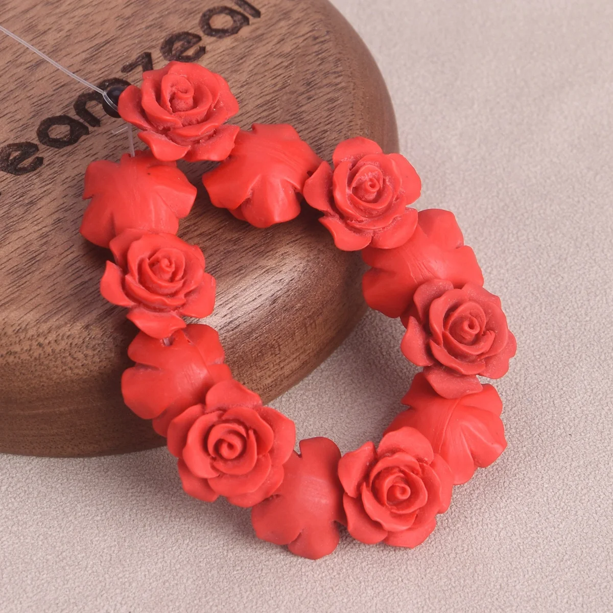 10 sztuk matowych czerwonych koralików w kształcie kwiatu 12 mm 15 mm 20 mm do tworzenia biżuterii DIY Crafts Findings — zdjęcie 4