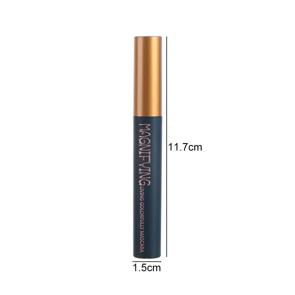 2 stücke 3d Seiden faser ultra feine Mascara dauerhafte Verlängerung Wimpern wasserdichte Mascara schwarze Wimpern Pinsel Auge schwarz Make-up