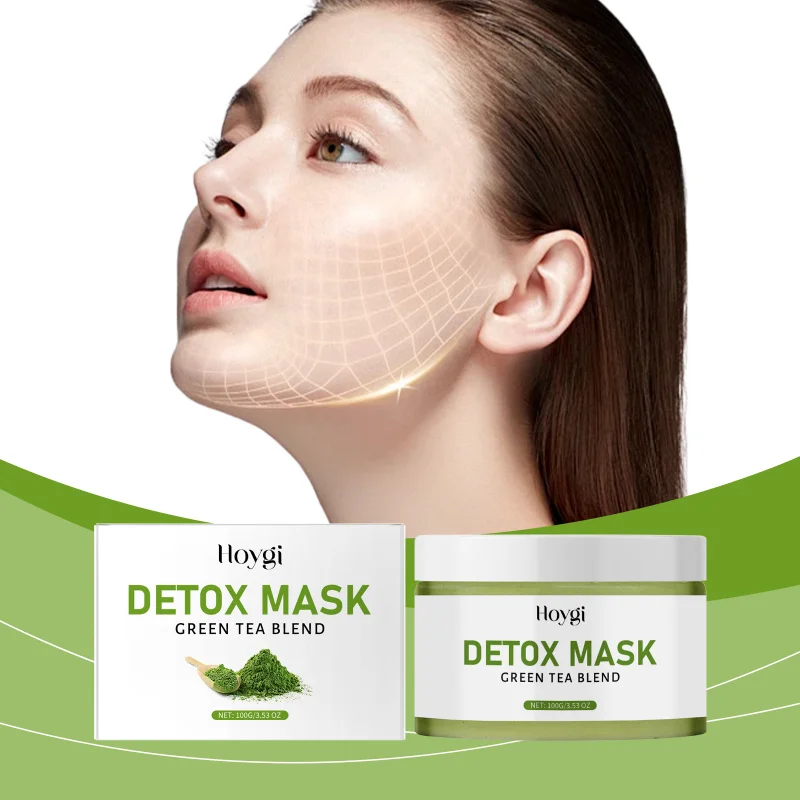 

Green Tea Leave-On Mask, Cleansing Pores Facial Mask, Helps Reduce Acne & Blackheads, Nourishing Hydrating Skincare Mask