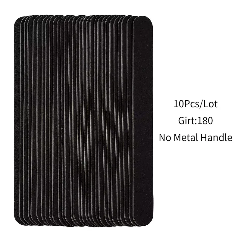 Ersatz für Nagelfeile 100 bis 180, professionelle Limas-Werkzeuge für Maniküre, Limette 240, Schleifpapier, austauschbares Gel-Polierfeilen-Set
