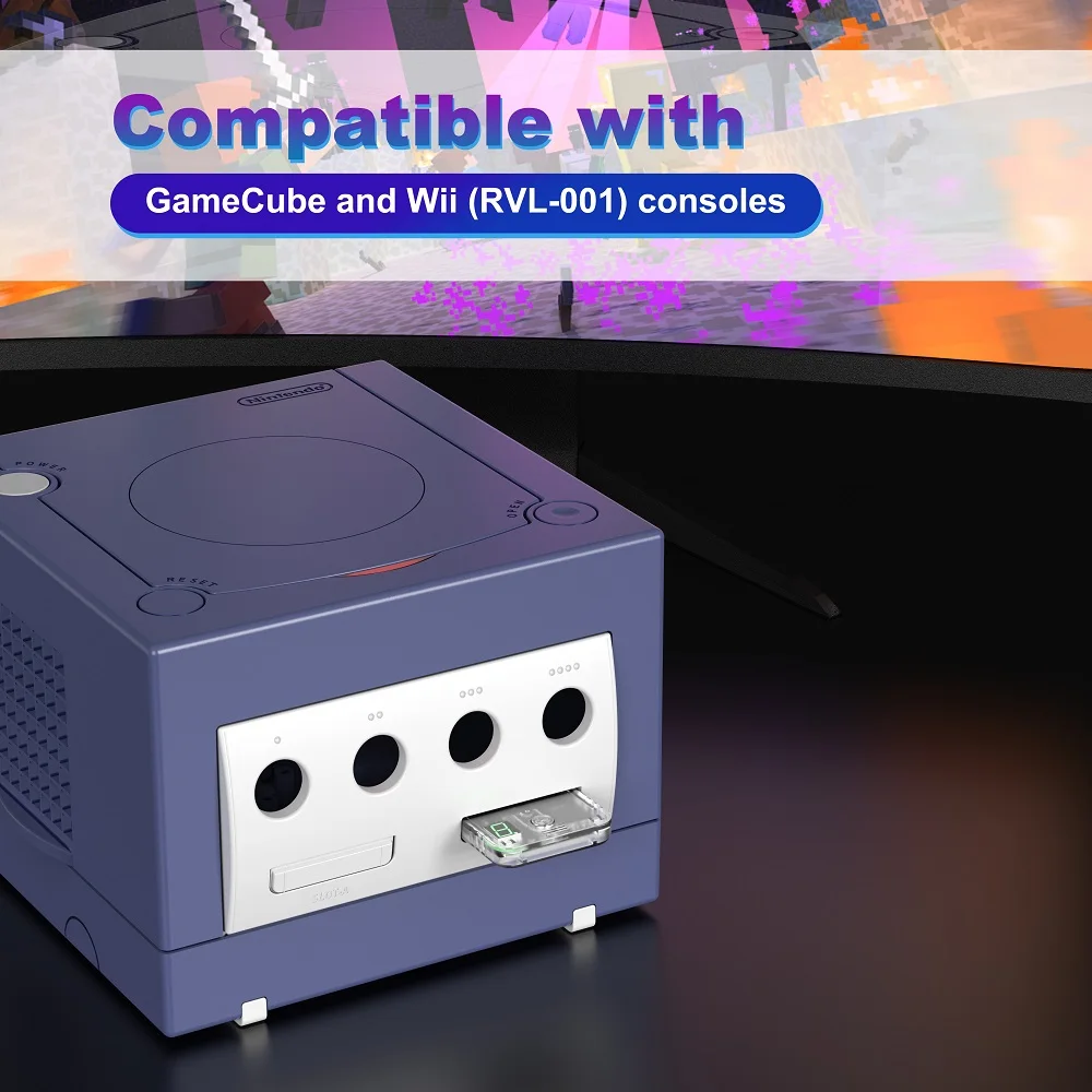 RetroScaler 1024 MBit Digital Display Game Saves Card Large Storage For GameCube Wii (RVL-001) Game Console ﻿