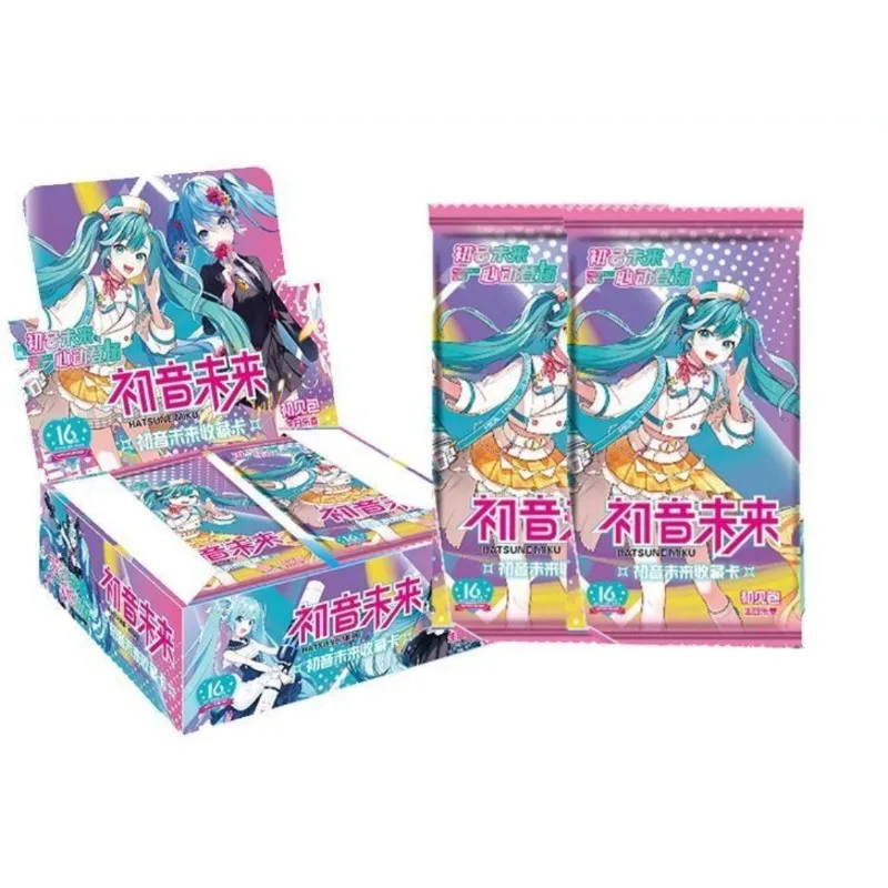 Hatsune Miku Card Character Card Anime Peripheral Whole Box Collection Card Exquisite Children's Gifts Toys Bookmark Postcard