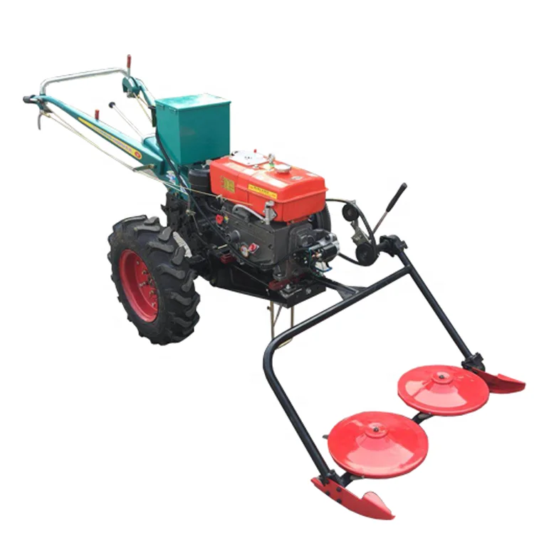 

Walking Tractor with Front Double Disc Mower Orchard Mower Agricultural Small Lawn Mower