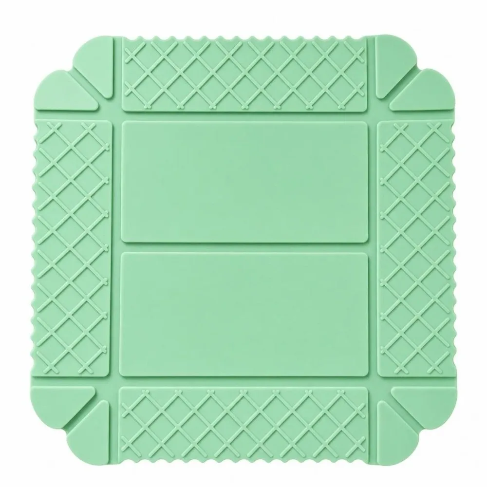New Soft Rubber Magnetic Trivet mat Non-Slip Heat Resistant Pot Holders Foldable Hot Pad for Hot Dishes for Dining Table