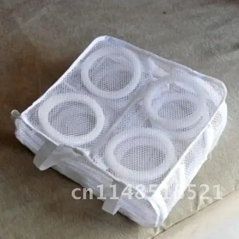 

1pcs Mesh Laundry Bag Shoe Wash Bag Shoes Trainer Sports Sneaker Tennis Boots Shoes Organizer Storage Nylon