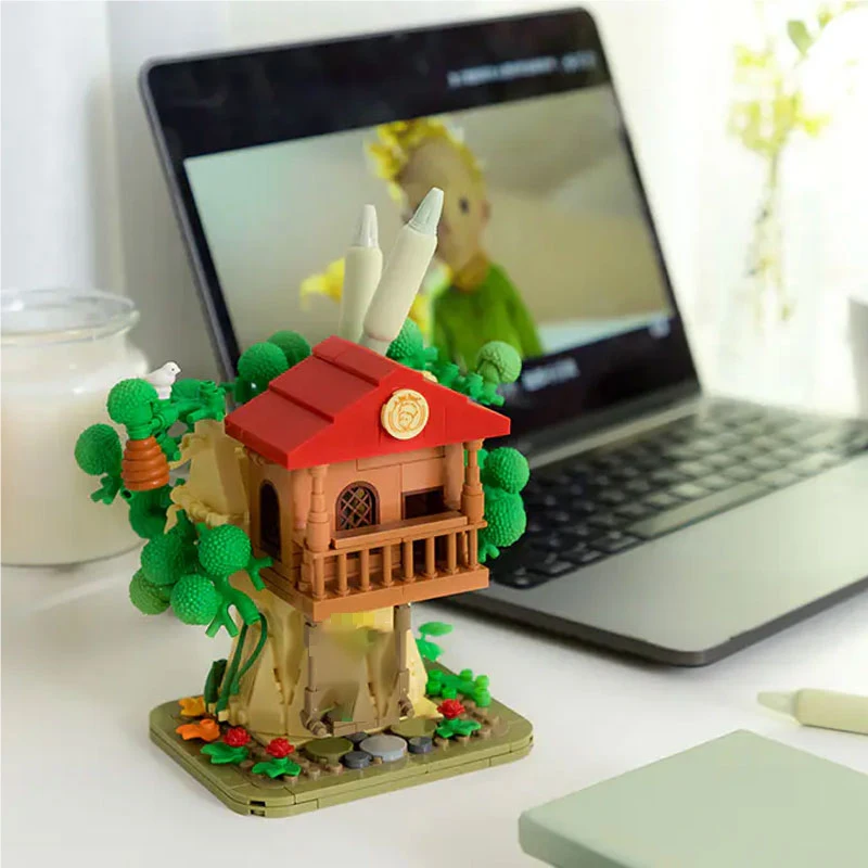 Creative Expert MOC Petit Prince Tree House Building Blocks Classic Anime Hut Model Brick Education Assembly Toys for s Gift