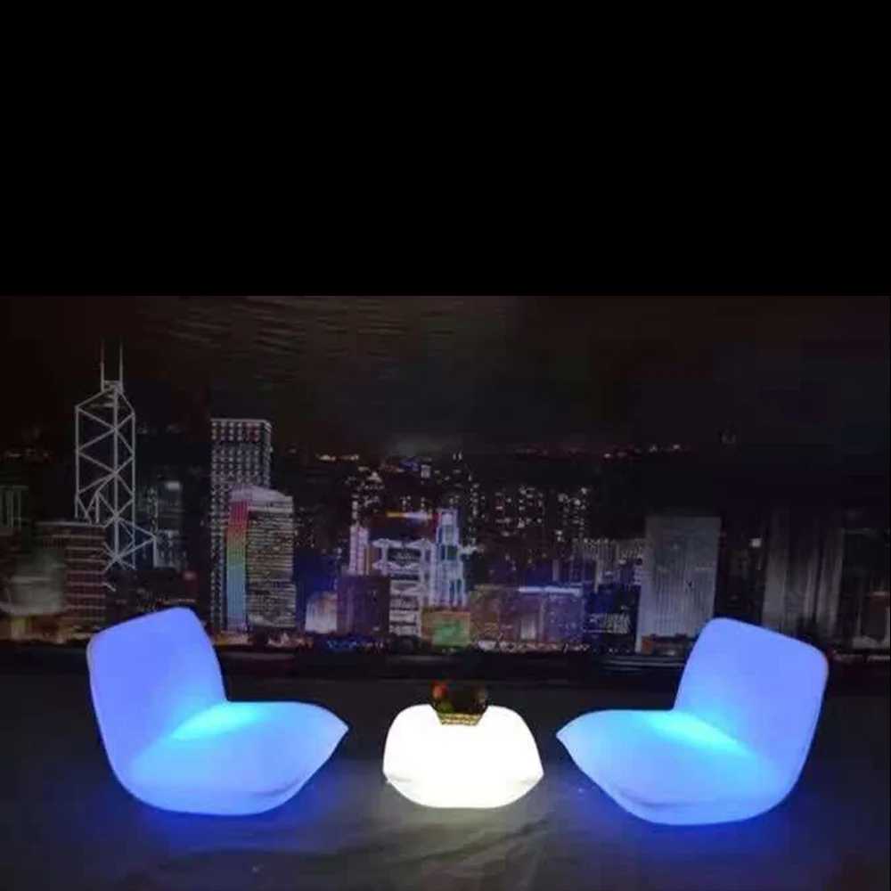 remote control rgb color changing table and chair led bar furniture