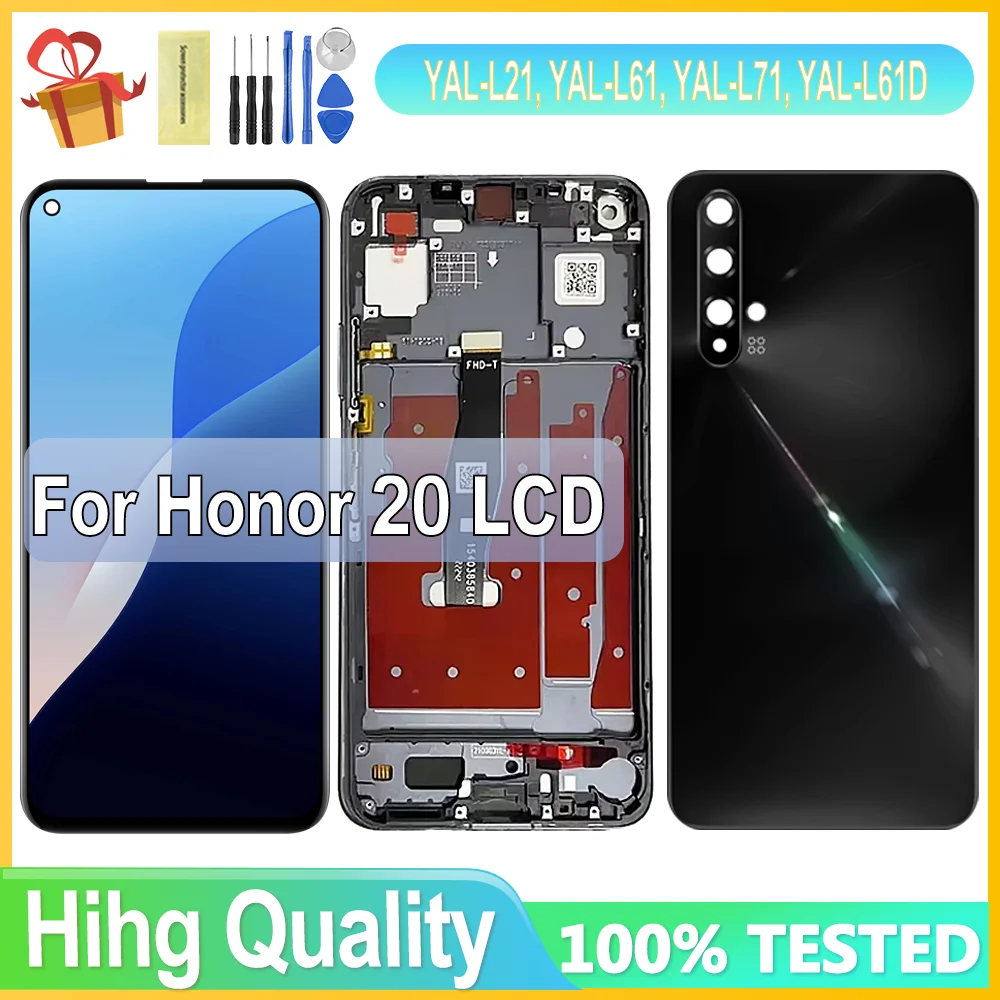 

6.26'' For Huawei Honor 20 Honor20 LCD Display Touch Screen Digitizer Assembly Replacement For Huawei Nova 5T Nova5T LCD