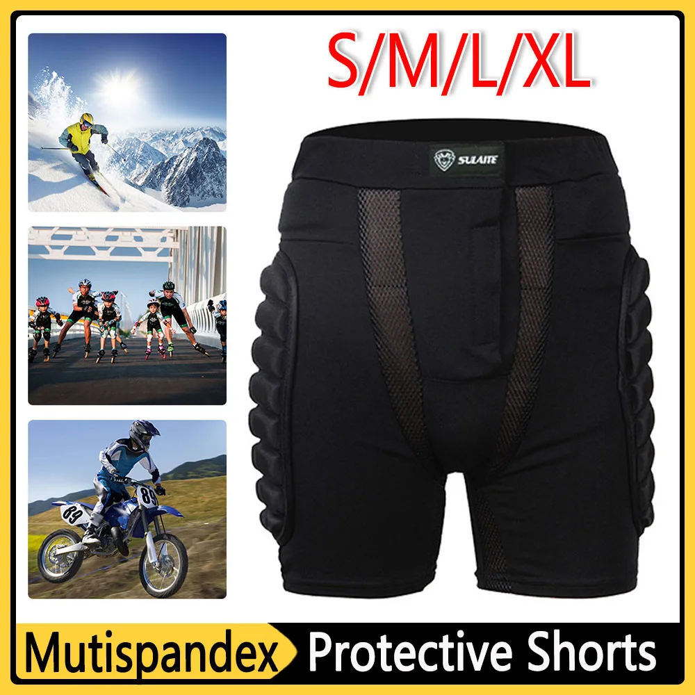 Protective Motorcycle Shorts Snowboard Sports Hip Butt Body Protection Gear Drop Resistance Roller Padded Shorts Hip Butt Pad