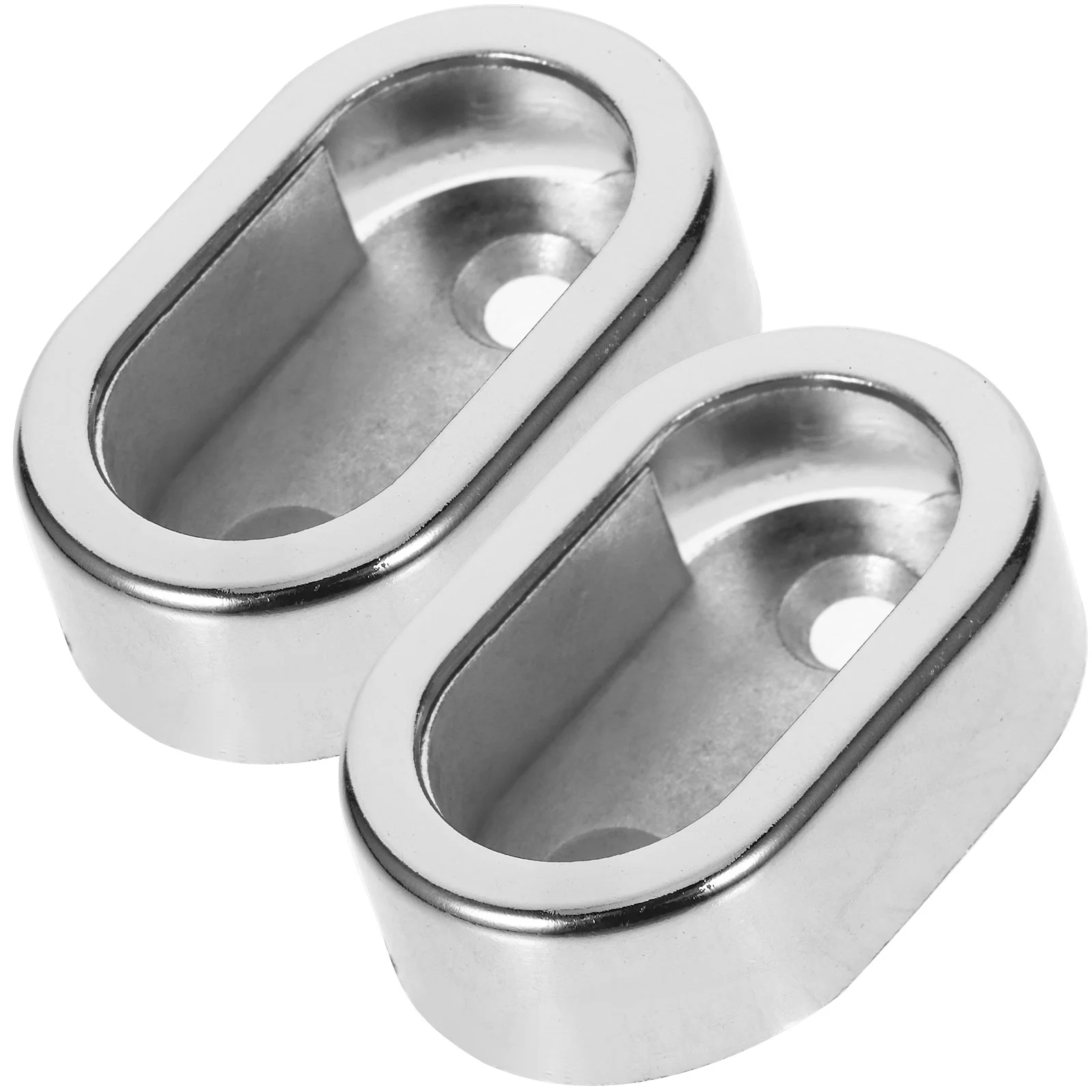 Soporte para ropa de postes, barra de ducha, pedestales de Metal, soportes para armario, enchufe resistente, 2 uds.