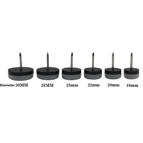 KK&FING 20 PCS Chair Table Furniture Leg Bottom Feet Plastic Pads Glides Skid Nail Wood Floor Furniture Protector Noise Killer - Image 6