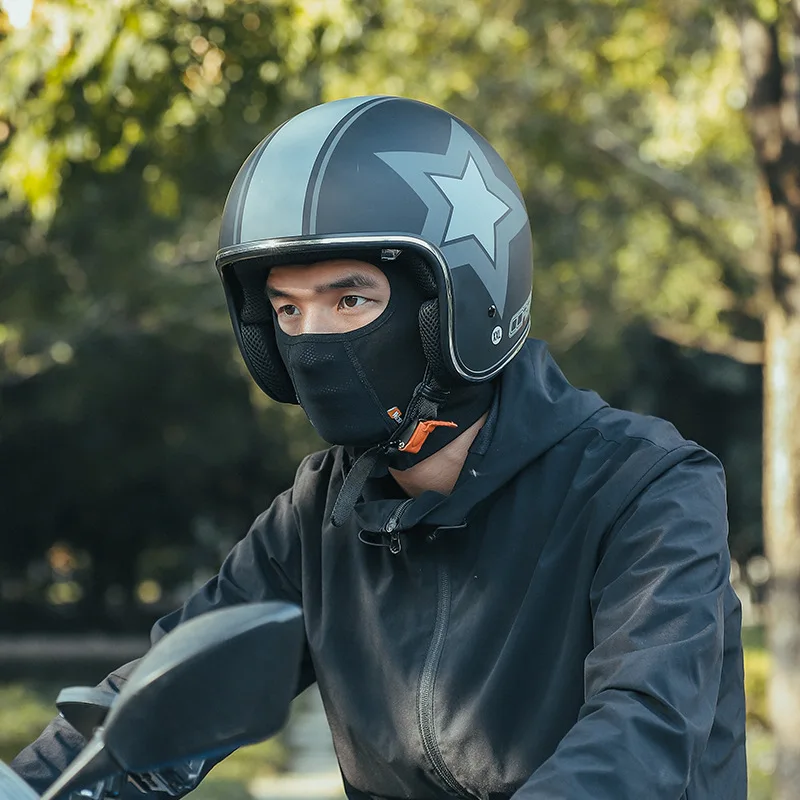 Sombrero de montar a prueba de viento para motocicleta, forro de casco de bicicleta, transpirable, cálido, a prueba de viento, deportes, máscara