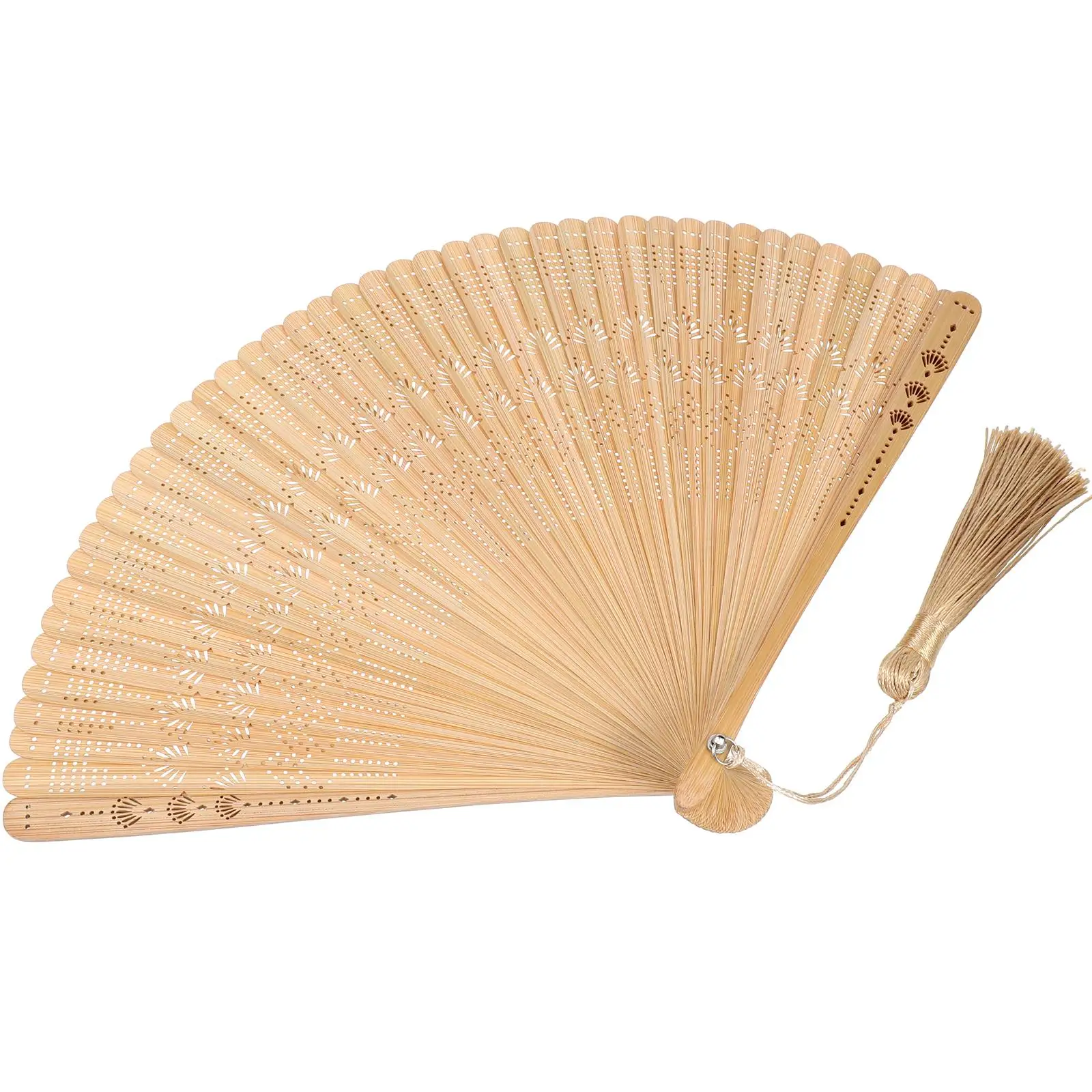 

Collapsible Bamboo Folding Fan Handheld Fans for Women Foldable Folded Portable